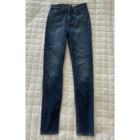 RAG AND BONE Jeans Womens Nina High Rise Skinny Dark Wash Stretch | 25 - Picture 1 of 14